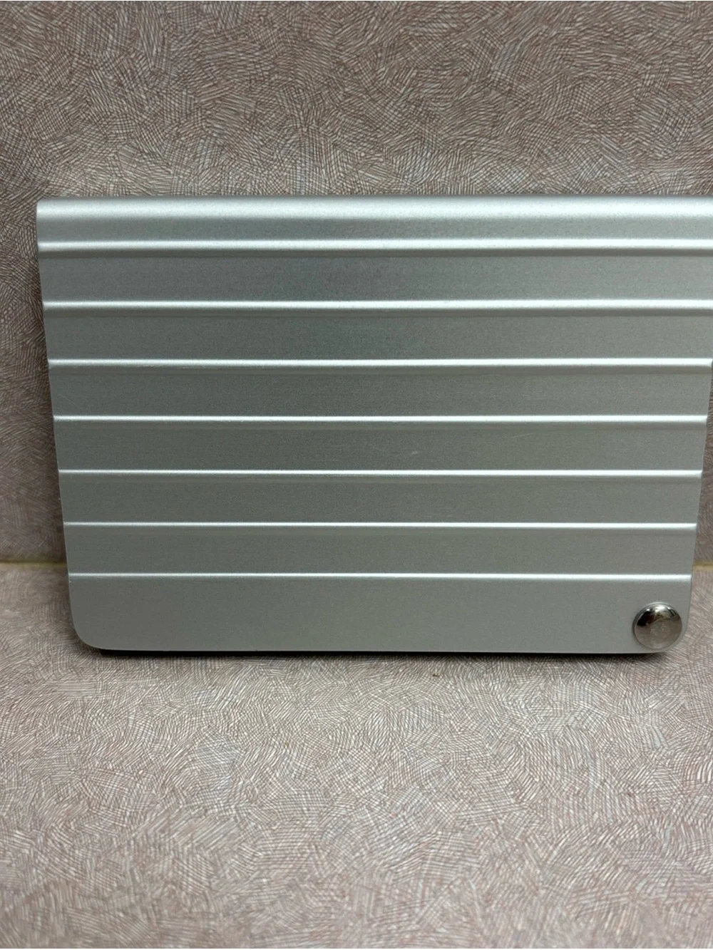 Rimowa Aluminum Card Holder - Silver Made In Italy Business Executive Designer